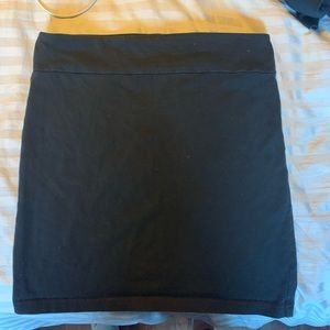 Black mini skirt